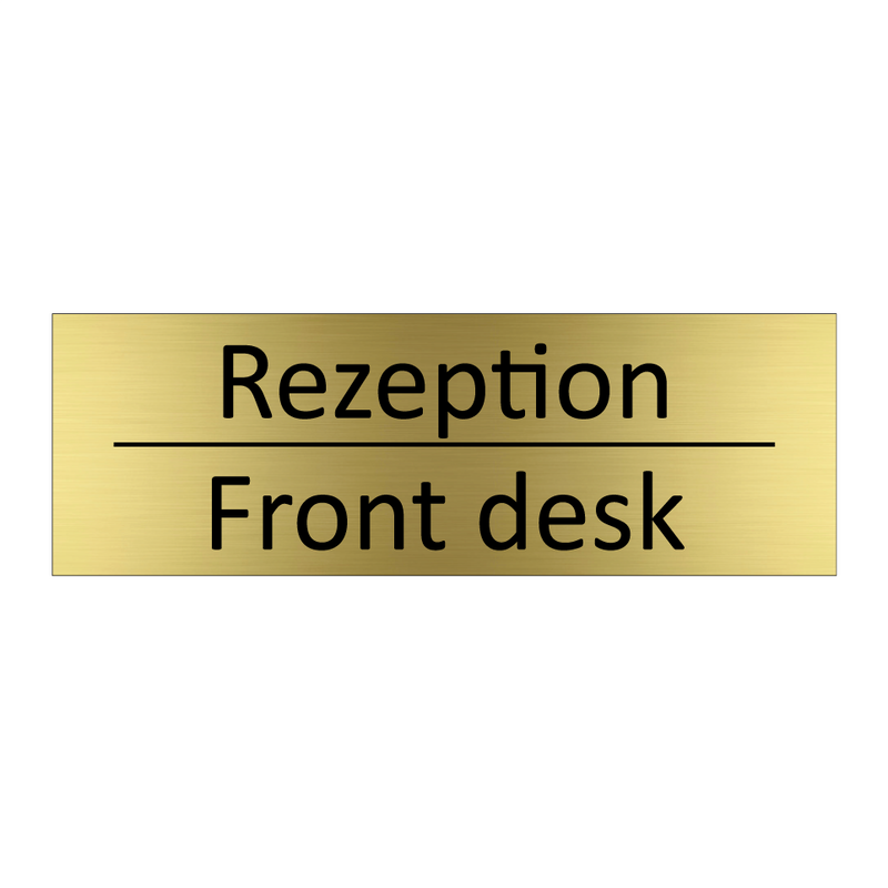 Rezeption - Front desk