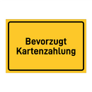 Bevorzugt Kartenzahlung