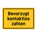 Bevorzugt kontaktlos zahlen
