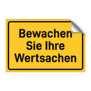Bewachen Sie Ihre Wertsachen