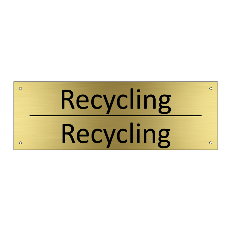 Recycling - Recycling