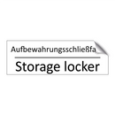 Aufbewahrungsschließfach - Storage locker