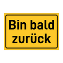 Bin bald zurück