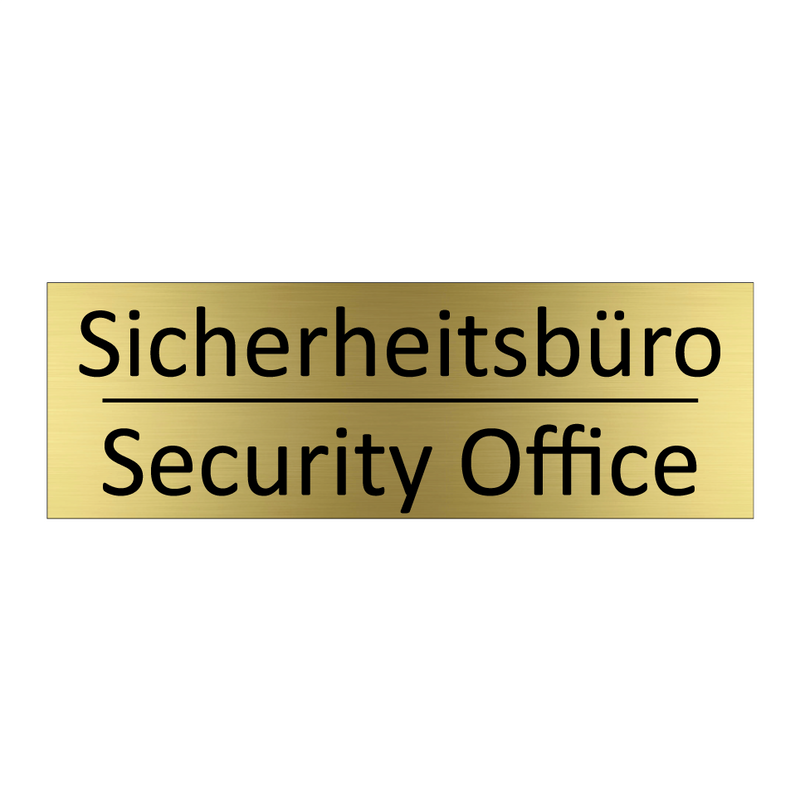 Sicherheitsbüro - Security Office
