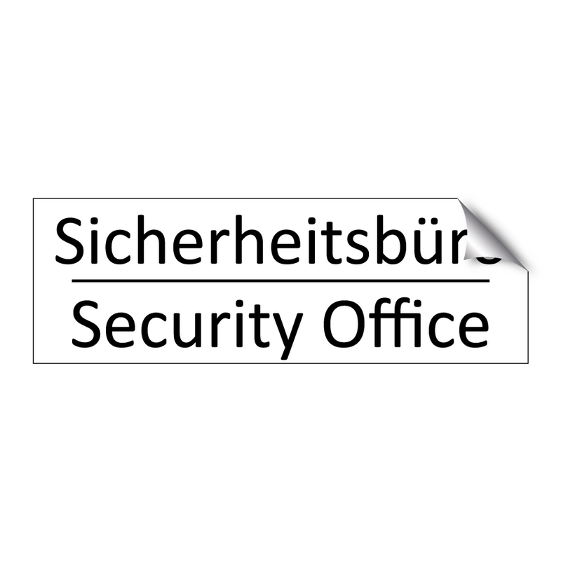Sicherheitsbüro - Security Office