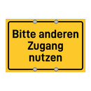 Bitte anderen Zugang nutzen