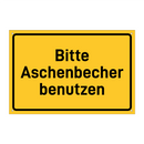 Bitte Aschenbecher benutzen