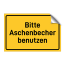Bitte Aschenbecher benutzen