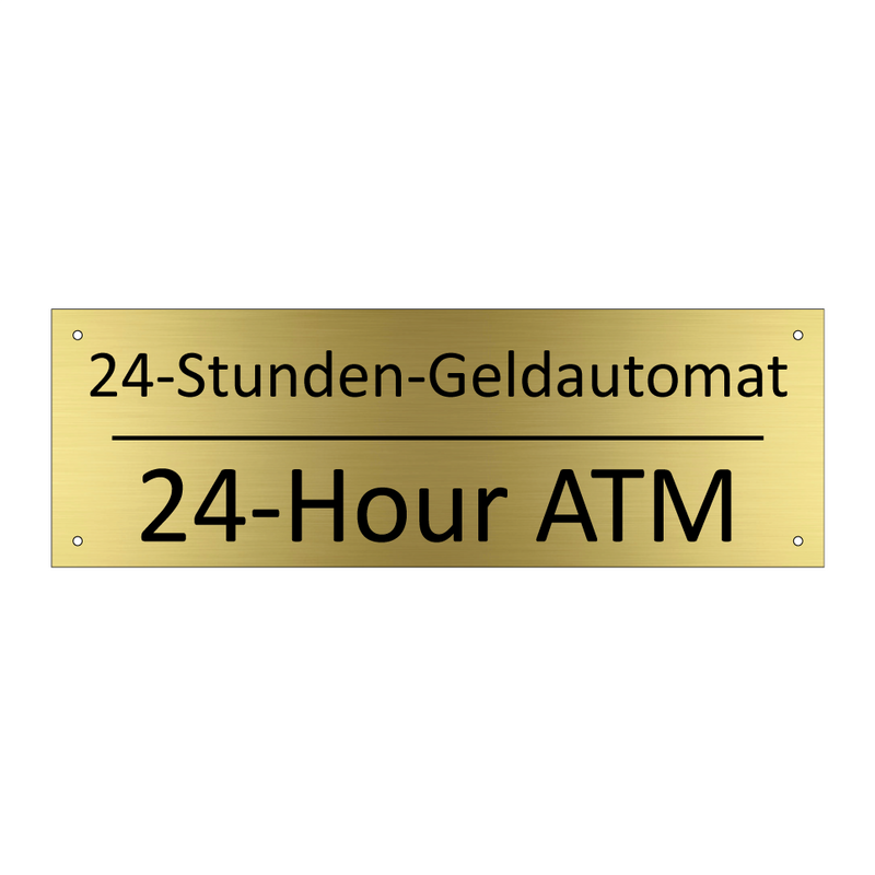 24-Stunden-Geldautomat - 24-Hour ATM