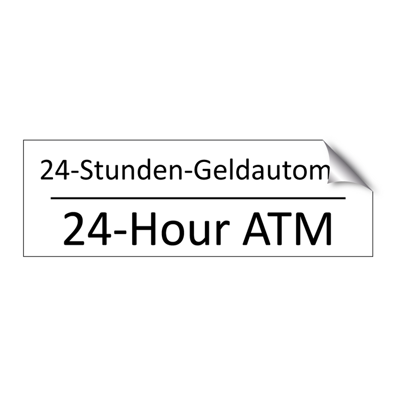 24-Stunden-Geldautomat - 24-Hour ATM