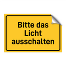 Bitte das Licht ausschalten