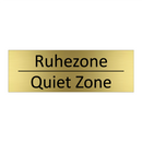 Ruhezone - Quiet Zone