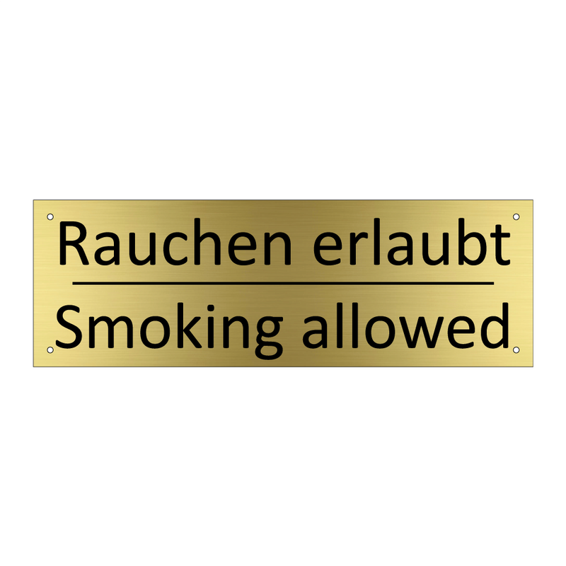 Rauchen erlaubt - Smoking allowed