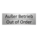 Außer Betrieb - Out of Order