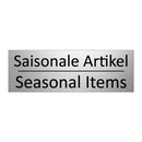 Saisonale Artikel - Seasonal Items