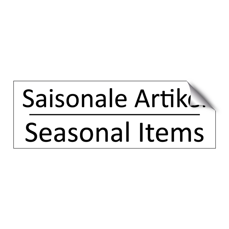 Saisonale Artikel - Seasonal Items