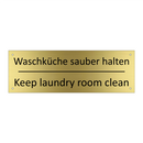 Waschküche sauber halten - Keep laundry room clean