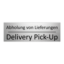 Abholung von Lieferungen - Delivery Pick-Up