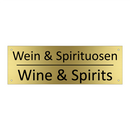 Wein & Spirituosen - Wine & Spirits