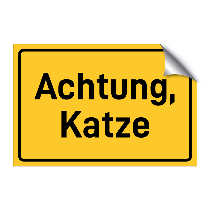 Achtung, Katze