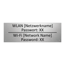WLAN [Netzwerkname] Passwort: /.../ - Wi-Fi [Network Name] Password: /.../