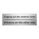 Eingang auf der anderen Seite - Entrance on the other side