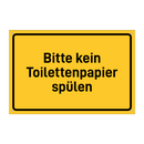 Bitte kein Toilettenpapier spülen