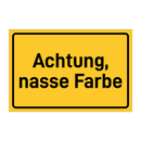 Achtung, nasse Farbe