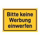 Bitte keine Werbung einwerfen