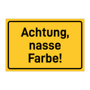 Achtung, nasse Farbe!