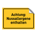 Achtung: Nussallergene enthalten