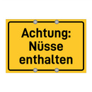 Achtung: Nüsse enthalten