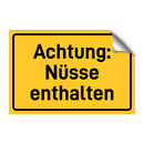 Achtung: Nüsse enthalten