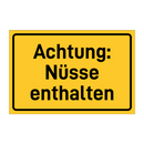 Achtung: Nüsse enthalten