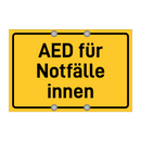 AED für Notfälle innen