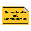 Damen-Toilette mit Schminkbereich & Damen-Toilette mit Schminkbereich