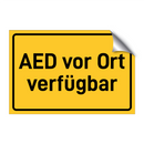 AED vor Ort verfügbar