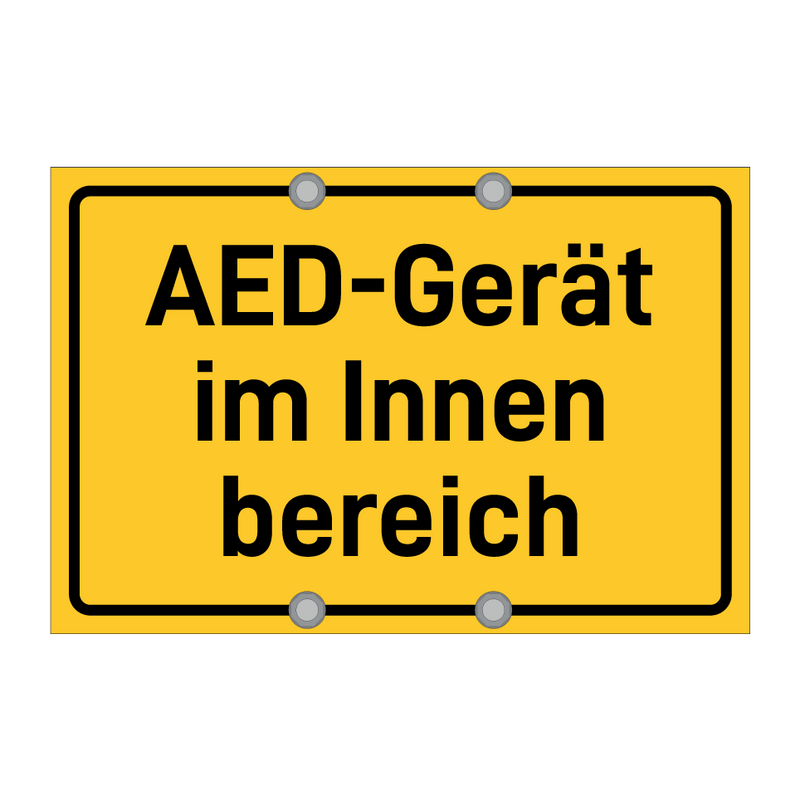 AED-Gerät im Innen bereich