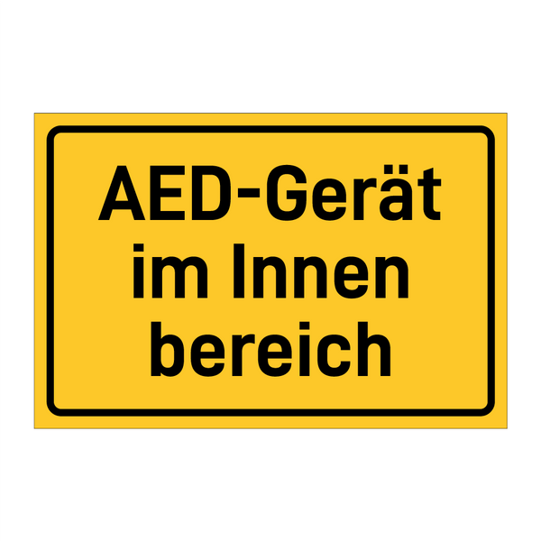 AED-Gerät im Innen bereich