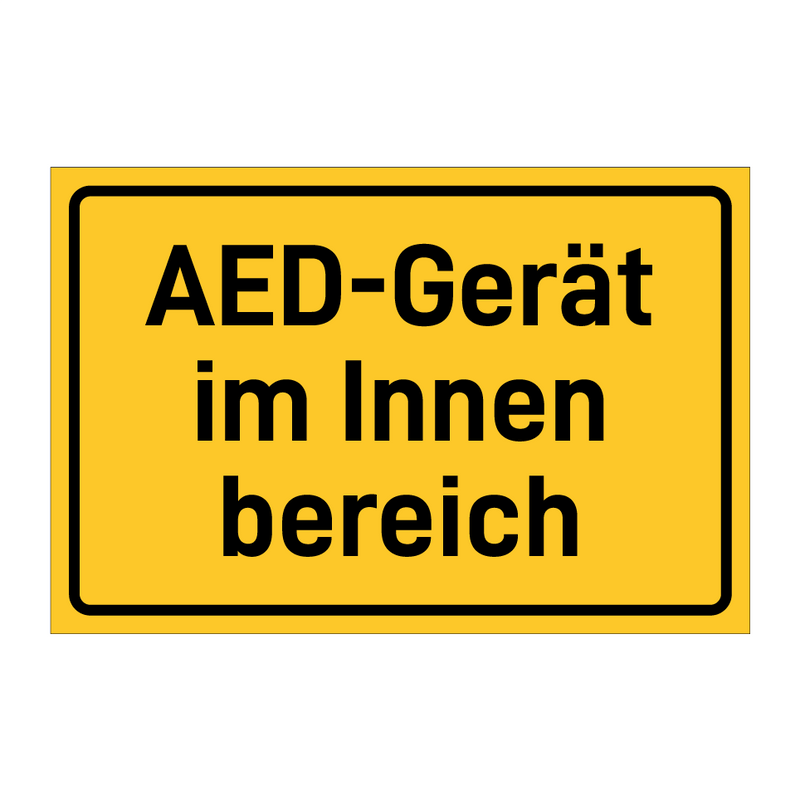 AED-Gerät im Innen bereich