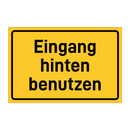 Eingang hinten benutzen & Eingang hinten benutzen & Eingang hinten benutzen