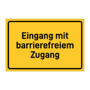 Eingang mit barrierefreiem Zugang & Eingang mit barrierefreiem Zugang