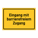 Eingang mit barrierefreiem Zugang & Eingang mit barrierefreiem Zugang