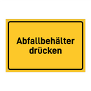 Abfallbehälter drücken