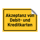 Akzeptanz von Debit- und Kreditkarten