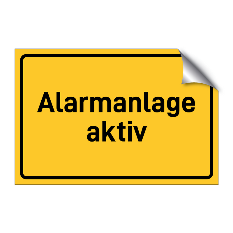 Alarmanlage aktiv