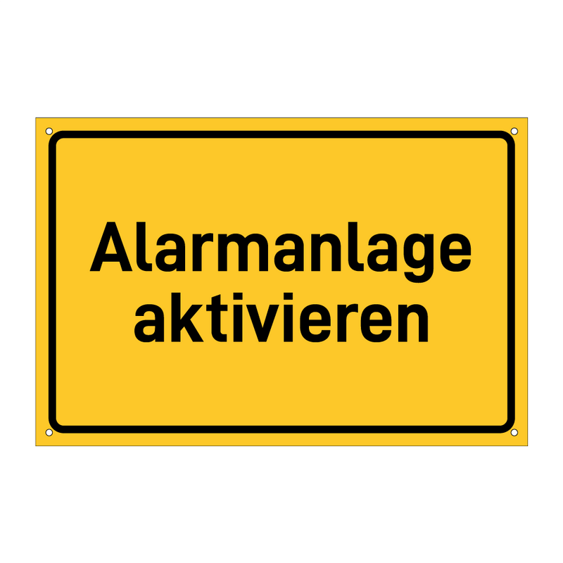 Alarmanlage aktivieren