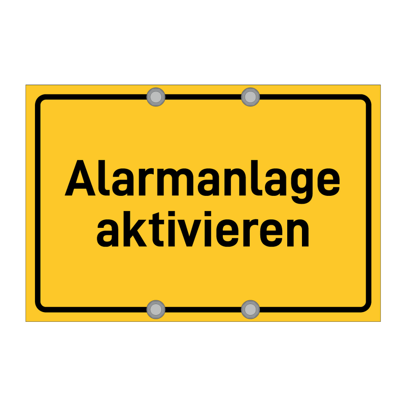 Alarmanlage aktivieren