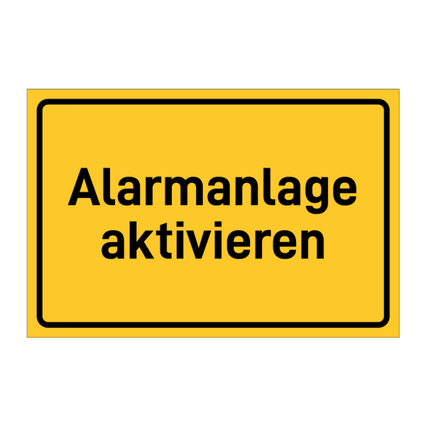 Alarmanlage aktivieren