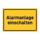 Alarmanlage einschalten